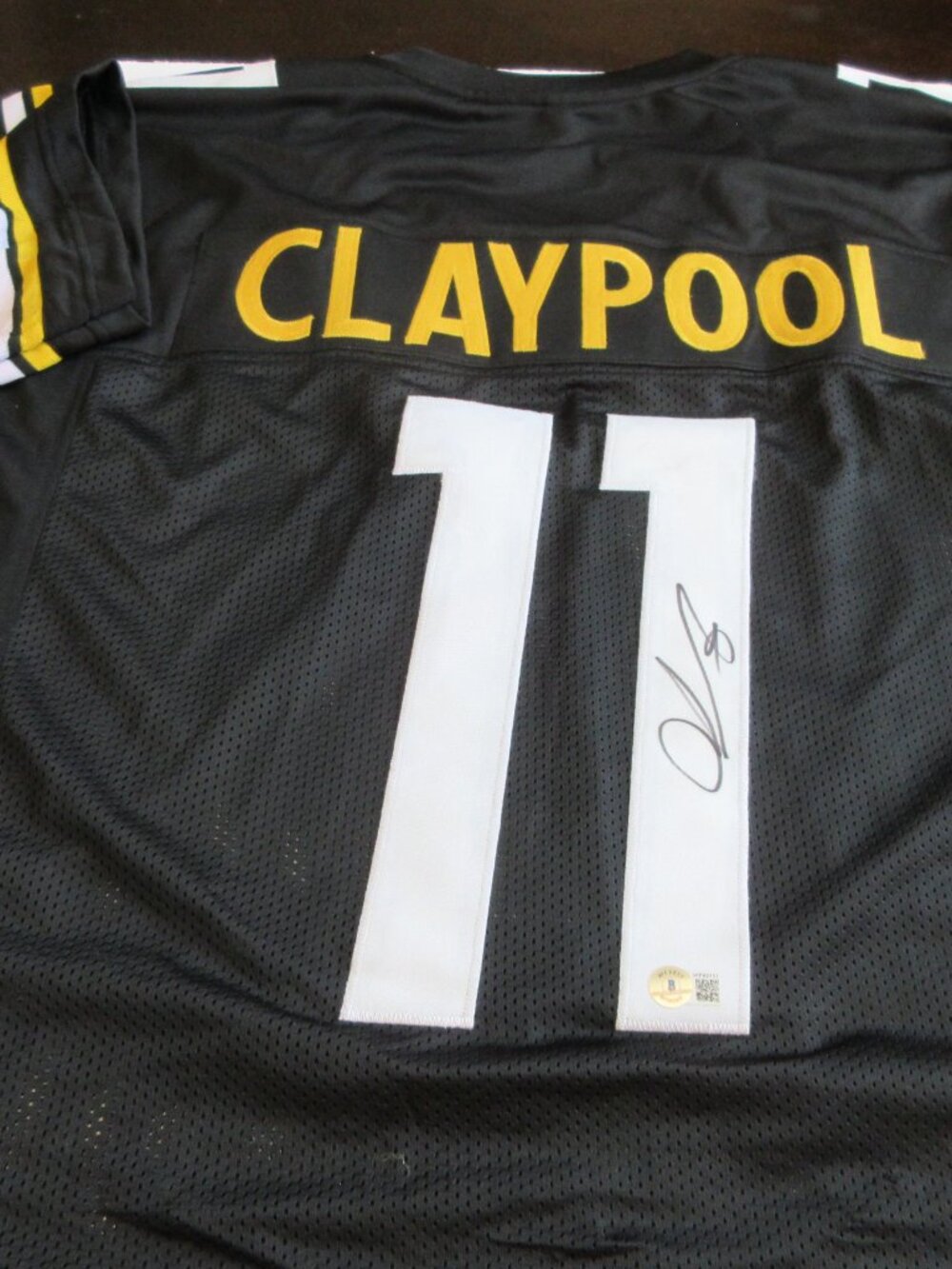Chase Claypool Pittsburgh Steelers Signed NFL Jersey Beckett Witnessed 11/21/21